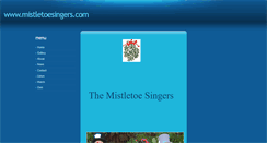 Desktop Screenshot of mistletoesingers.com
