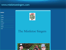 Tablet Screenshot of mistletoesingers.com